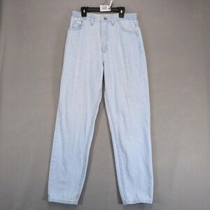 Vintage 80s Lee Light Blue Mom Jeans Womens 10 30x31 High Rise c1987 USA Elastic